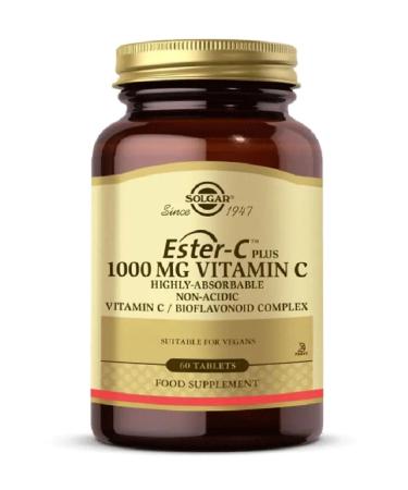 Solgar Ester C 1000 Mg 60 Capsules - Buy Online on GoSupps.com