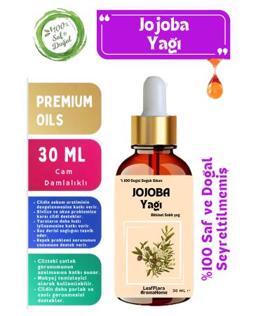 LeafFlora AromaHome JOJOBA OIL 30ML - 100% Pure and Natural - Undiluted