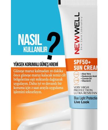 New Well Sun Cream High Protection Spf 50+ Aloe Vera - Buy Online on GoSupps.com