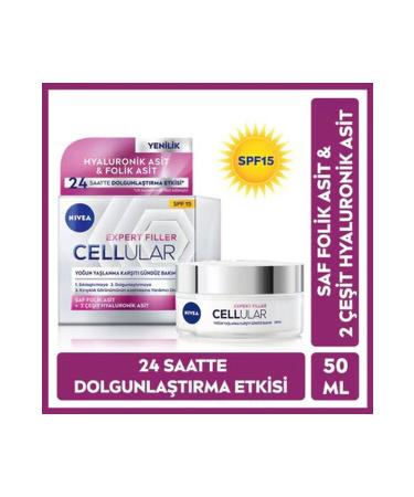 NIVEA Cellular Expert Filler Anti-Aging Plumping SPF15 Sunscreen Day Cream 50ml