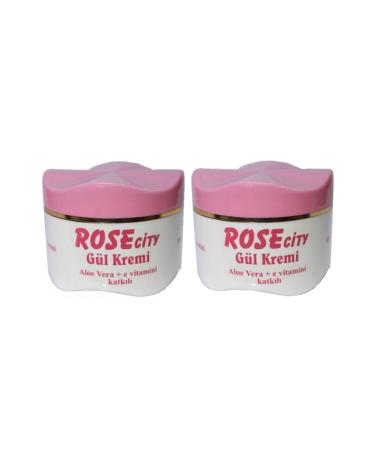 rosecity 2 Pieces 230 ml Rose Cream Aloe Vera & Vitamin E