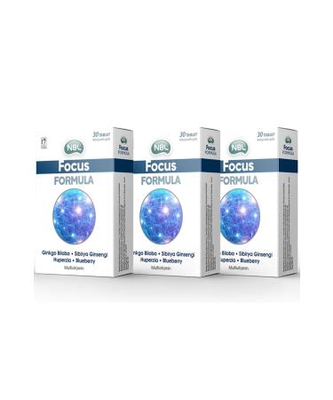 NBL Focus Formula 30 Tablets - 3 Pieces