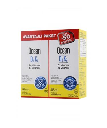 Ocean Ocean D3k2 Drops 20 Ml X 2 Advantageous Package