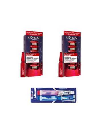 L'Oreal Paris Revitalift Laser 7 Days Cure Peeling Effective Ampoule 7x1 ml 2 Pieces + Signal Travel Set