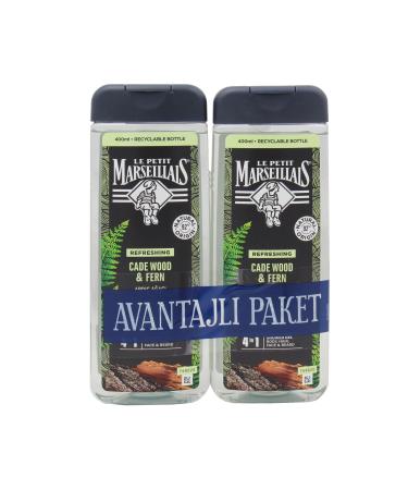 Le Petit Marseillais For Men Juniper Tree And Fougere Shower Gel 2 X 400 ml