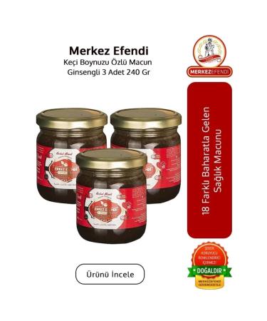 Merkez Efendi 3 Jars Ginseng Mesir Paste - 240 Gr