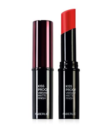 Faberlic Glam Team Long-Lasting Matte Lipstick Kiss Proof - Vivid Pink - 3.5 Gr.