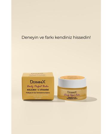 Derminix Facial Cleansing Balm with Collagen and Vitamin C - Cleansing Balm - Buy Online on GoSupps.com