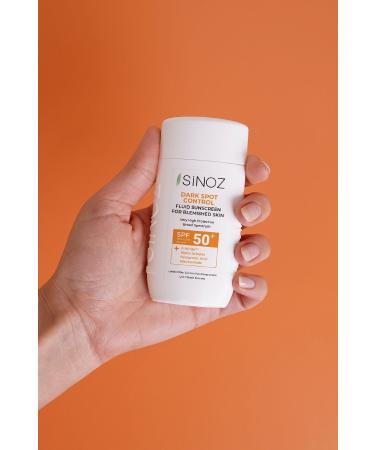 Sinoz Spf50 Dark Spots Effective Liquid Face Sun Cream - New Generation Sun Filters Hybrid Formula - Buy Online on GoSupps.com