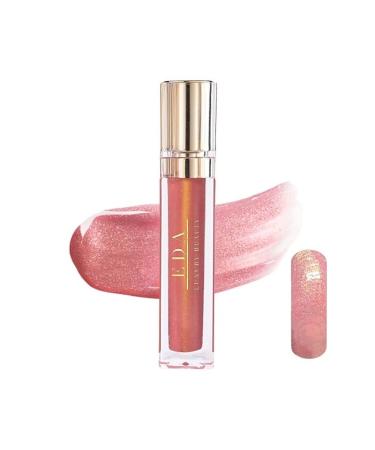 EDA LUXURY BEAUTY Candy Kiss Pink Glitter Lip Gloss Lipstick Luxury Shiny Shimmer Vegan Diamond Shine Lip Gloss