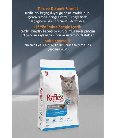 Reflex Salmon & Anchovy Adult Cat Food 2 Kg. X (3 Pieces) - Buy Online on GoSupps.com