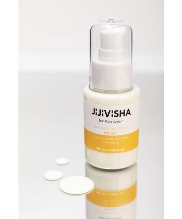jijivisha Anti-Blemish & Anti-Aging Moisturizer High Protection Sunscreen 50 (NATURAL BRIGHT FINISH) 60ml - Buy Online on GoSupps.com