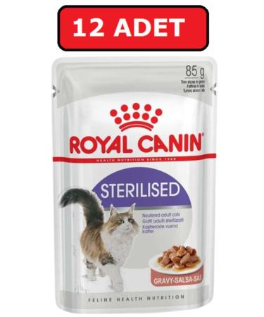 Royal Canin Sterilized Neutered Cat Wet Food 12 Pieces X 85 Gr Gravy Sauce
