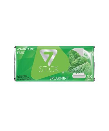 7 STICK Green Mint Flavored Sugar Free Gum 31 gr X 12 Pack