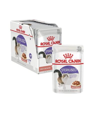 Royal Canin Sterilized Gravy Neutered Cat Pouch Wet Food 85 Gr X 12 Pieces