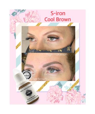 S-IRON COSMETIC Cool Brown Permanent Makeup Eyebrow Dye 12 ml - Buy Online on GoSupps.com