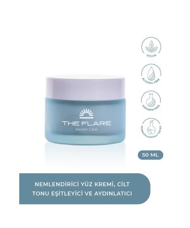 THE FLARE HEALTH CARE Intensive Moisturizing Face and Skin Care Cream Equalizing Brightening All Skin Types 50 ml