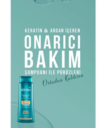Restorex Repairing Keratin Argan Care Shampoo for Broken and Processed Hair 500 ml - Buy Online on GoSupps.com