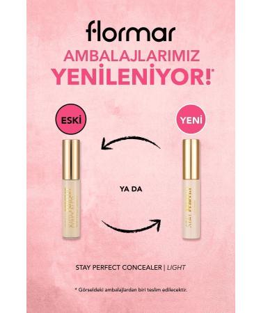 Flormar Natural Finish Concealer (WARM UNDERTONE) - Stay Perfect Concealer - 002 Light - 8682536037129 - Buy Online on GoSupps.com