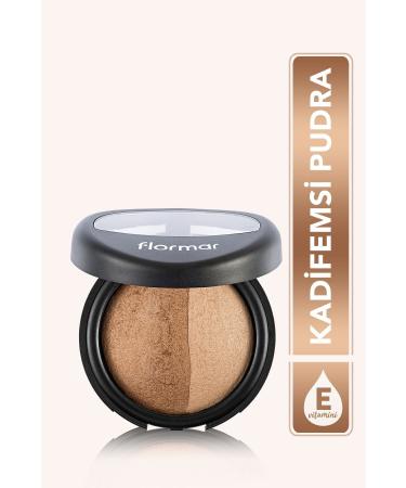 Flormar Two-Color Intense Pigmented Shimmering Powder (GOLD AND COPPER)-baked Powder-0023 Dual Gold-8690604131235