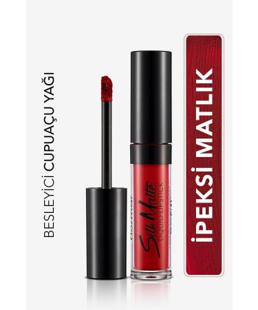 Flormar Velvet Texture Liquid Matte Lipstick - Silk Matte Liquid Lipstick - 014 CARNATION RED - 8690604505418