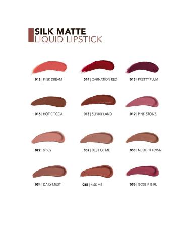 Flormar Velvet Texture Liquid Matte Lipstick - Silk Matte Liquid Lipstick - 014 CARNATION RED - 8690604505418 - Buy Online on GoSupps.com