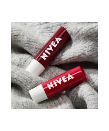 NIVEA Lip Care Cream and Gloss Cherry 4.8 g 24 Hour Moisture - Buy Online on GoSupps.com