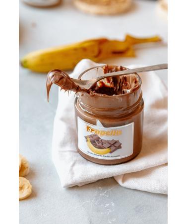 Frapella Banana Cocoa Hazelnut Cream Pistachio Cream Forest Fruit 3 Pieces X 220 Gr. - Buy Online on GoSupps.com