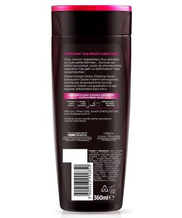 Elseve Complete Resistance Anti-Hair Loss Shampoo 360 ml Set of 3 - Buy Online on GoSupps.com