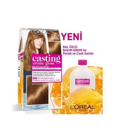 L'Oreal Paris Hair Dye - Casting Creme Gloss 7304 Honey Caramel 3600523302871 - Buy Online on GoSupps.com