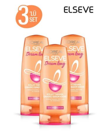 Elseve Dream Long Repairing Hair Care Cream 360ml Set of 3