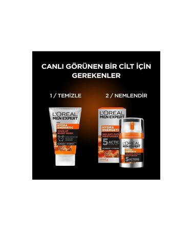 L'Oreal Paris Men Expert Hydra Energetic Anti-Fatigue Moisturizing Gel Face Cream 50ml - Buy Online on GoSupps.com