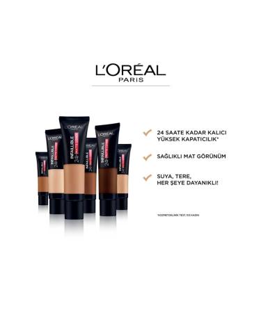 L'Oreal Paris Loreal Paris Infaillible 24h Matte Cover Foundation Radiant Vanilla 135 - Buy Online on GoSupps.com
