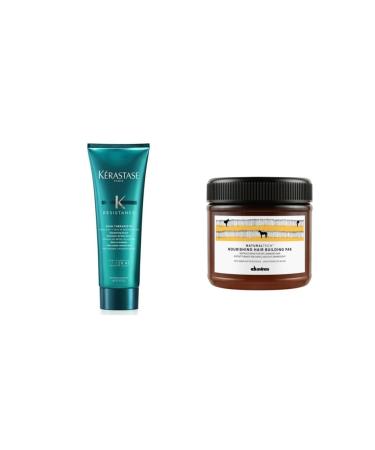 Kerastase Resistance Therapiste Shampoo 250ml + davines Nourishing Damaged Dry Hair Mask 250ml