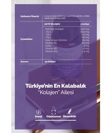 Collagen Forte Platinum Red Korean Ginseng Plus Hydrolyzed Collagen Vitamin B5 b6 b12 & Zinc Softgel 1000mg - Buy Online on GoSupps.com