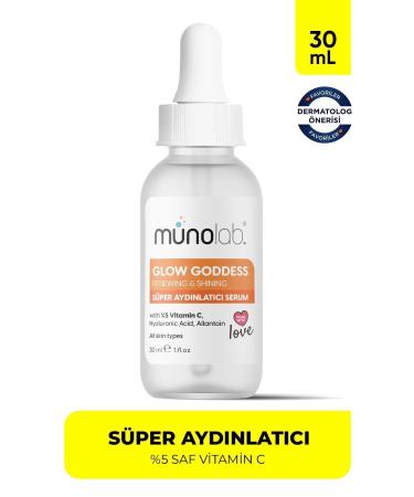 MUNOLAB Glow Goddess Vitamin C Bright Super Brightening Serum 30ml