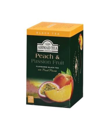Ahmad Tea Peach Passion Fruit 20 Tea Bags Peach Black Tea Shake