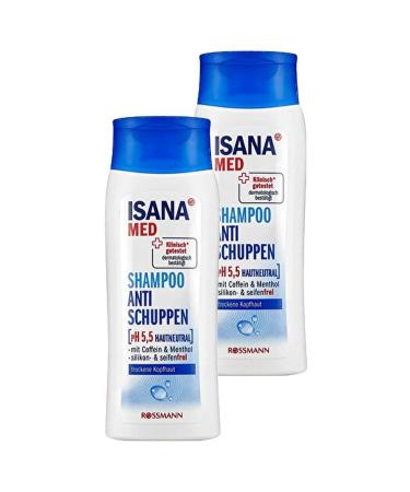 Isana Professional Isana Med Anti Dandruff Shampoo Caffeine And Menthol 400 Ml (200 Ml X 2)