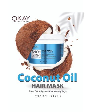 OKAYPROFESSIONNEL SALON FORMULA Coconut Hair Mask 500ml (For Processed and Extremely Damaged Hair) - Buy Online on GoSupps.com