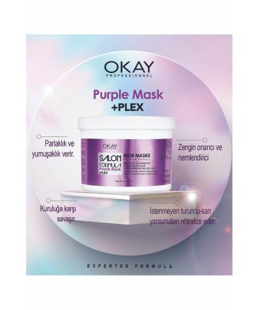 OKAYPROFESSIONNEL Salon Formula Purple Hair Mask 500ml - Buy Online on GoSupps.com