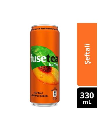 Fuse Tea Peach Flavored Iced Tea 330 Ml X 12 Pieces - Buy Online on GoSupps.com