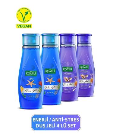 Komili Anti-Stress & Energy Advantage Shower Gel Set - 4 X 500 ML