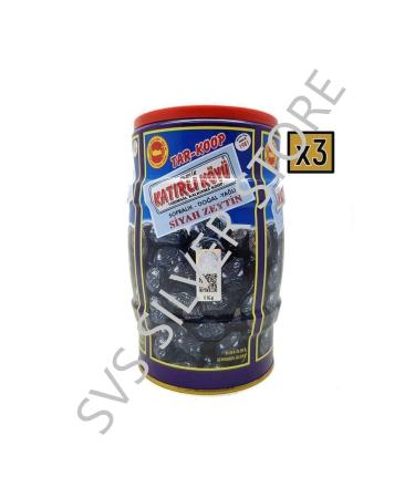 Kat rl Olive 1 Kg X 3 Pieces Kat rl Village Black Olives - Buy Online on GoSupps.com
