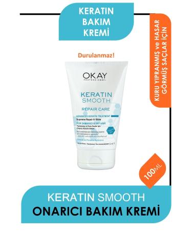 Okay Keratin Smooth Repairing Hair Care Cream 100ml