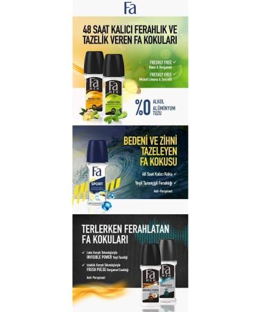 Fa Men Sport Green Citrus Freshness Roll-on 50 ml - Buy Online on GoSupps.com