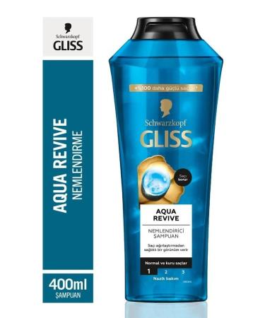 Gliss Aqua Revive Restructuring Shampoo 400 ml X 3 Pieces - Buy Online on GoSupps.com
