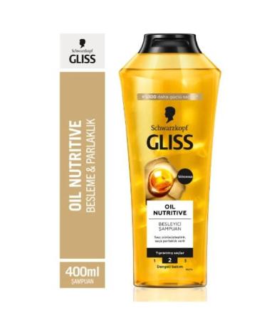 Gliss Oil Nutritive Shampoo 400ml x Set of 2 - Buy Online on GoSupps.com