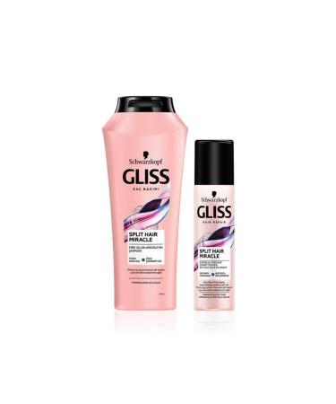 Gliss Split Hair Miracle Shampoo 500 ml Split Hair Miracle Liquid Conditioner 200 ml - Buy Online on GoSupps.com