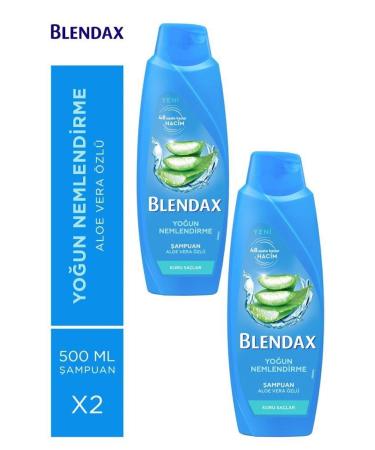 Blendax Intensive Moisturizing Aloe Vera Shampoo 500 ml X 2 Pcs