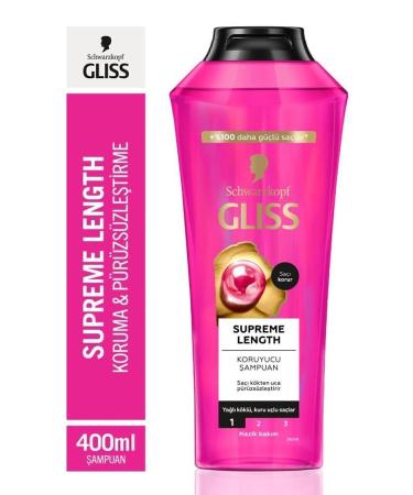 Gliss Supreme Length Long Hair Special Shampoo 400 ml x 4 Pieces - Buy Online on GoSupps.com